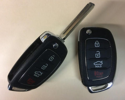 Hyundai 2014-2017 Sonata 4 Btn Remote Flip Key (Original) - FCC ID: TQ8-RKE-4F16 - ZIPPY LOCKSHOP
