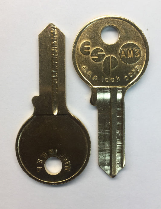 AM3 / AM6 Round Head Mechanical Key - ZIPPY LOCKSHOP