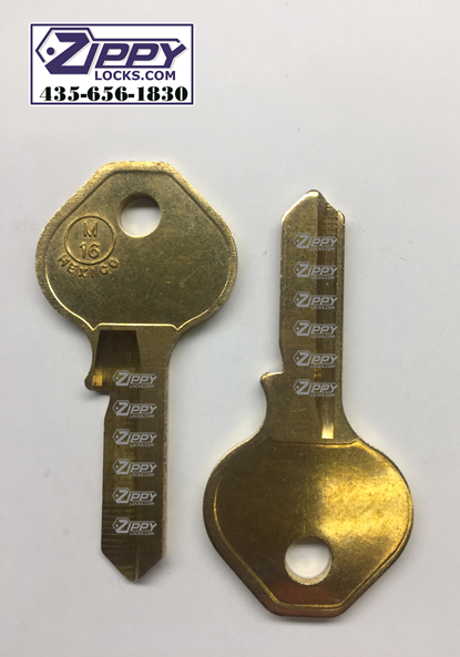 M16 / 1092NR Padlock Key - ZIPPY LOCKSHOP