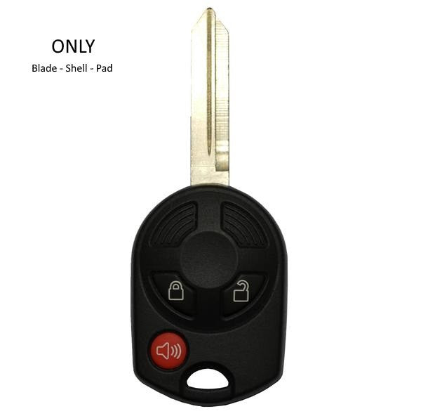 Ford 3 Btn Remote Head Key (SHELL) Old Style - ZIPPY LOCKSHOP