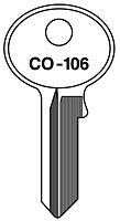 CO 106 ( CO-106 ) Mechanical Key - ZIPPY LOCKSHOP