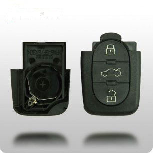 Audi 1997-2006 4 Btn Flip Key Remote (SHELL) - ZIPPY LOCKSHOP