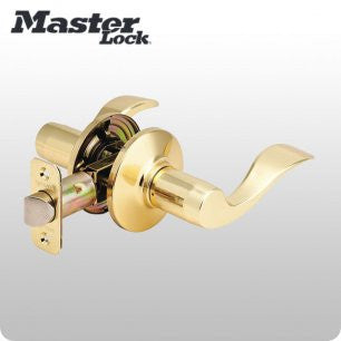 Wave Style Lever Door Lock - PASSAGE - Bright Brass/Satin Nickel/Aged Bronze - ZIPPY LOCKSHOP