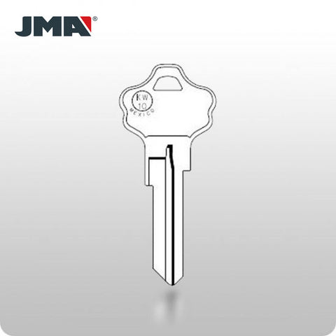 KW10 Key Blank - Nickel (JMA-KW1-2DE-NP) - ZIPPY LOCKSHOP