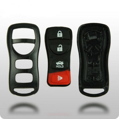 Nissan 4-Button Remote Shell with Rubber Pad - ZIPPY LOCKSHOP