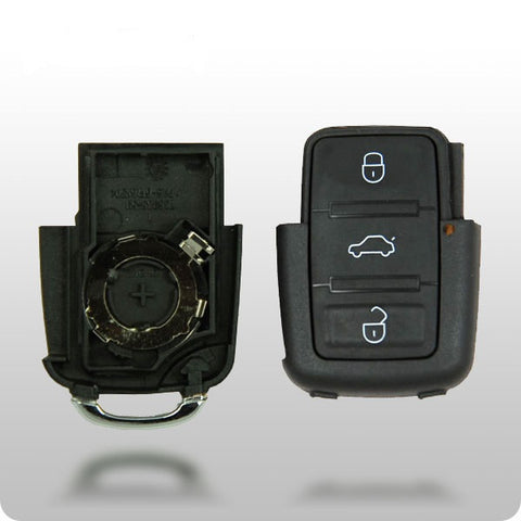 VW 1998-2010 4-Button Remote Shell (SQUARE BUTTONS) - ZIPPY LOCKSHOP