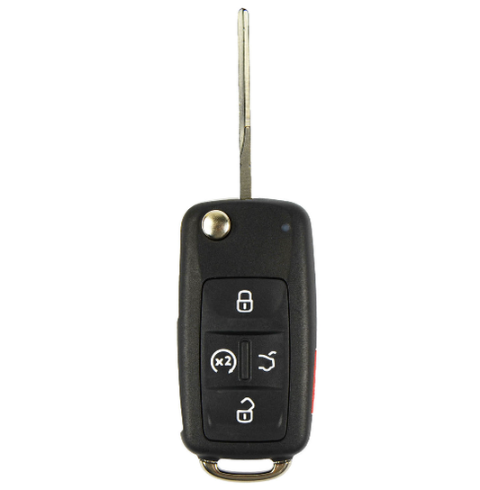 VW 2012-2015 Beetle, Jetta, Passat 5 Btn Flip key proximity Remote - FCC ID: NBG010206T