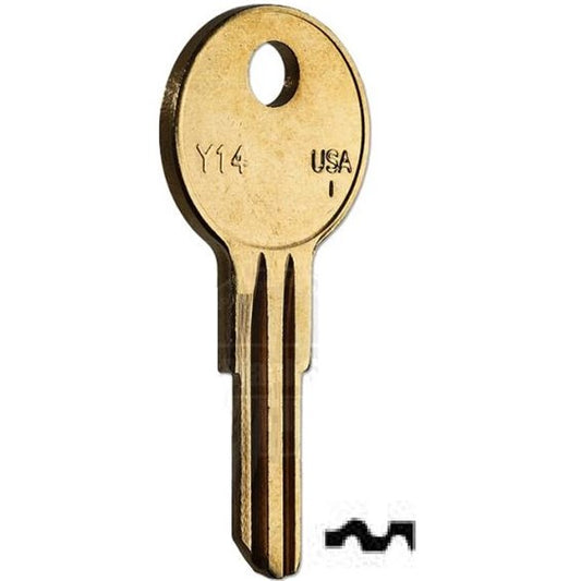 Y14 / 9279 Yale 5-Wafer Cabinet Key